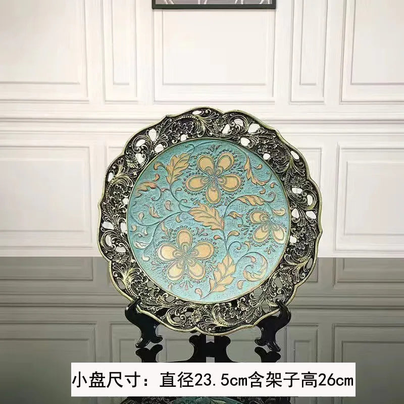 DecorBites™ Resin Vase Dried Flowers Arrangement for Living Room Decor