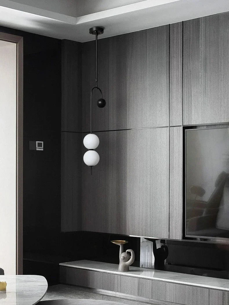 DecorBites™ Glass Suspension Kitchen Island Chandelier Ceiling Pendant - Modern Living Room Hanging Light