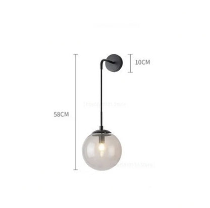 Lámpara de pared LED de bola de cristal Decorbites™ para decoración del hogar nórdico moderno vintage