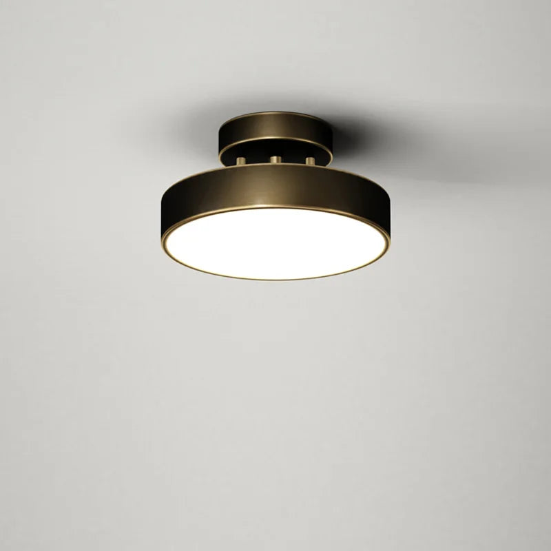 DecorBites™ Brass LED Ceiling Chandelier: Adjustable, Modern Fixture for Bedroom, Living Room, Kitchen, Aisle.