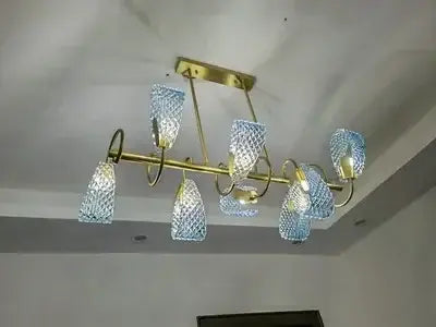 DecorBites™ Blue Glass LED Pendant Lamps - Modern Designer Lighting