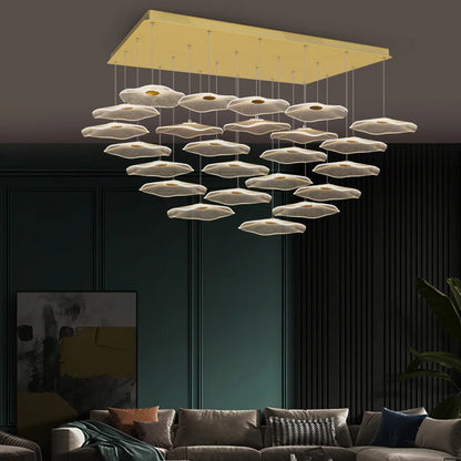 DecorBites™ Lotus Leaf Nordic Chandelier for Elegant Home Decor