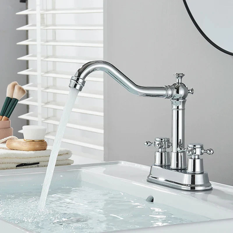 DecorBites™ Black Brass Waterfall Basin Faucet - Single Handle Vanity Tap