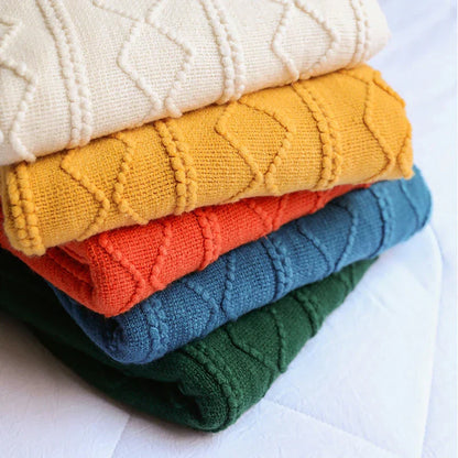 DecorBites™ Cozy Knit Throw Blanket