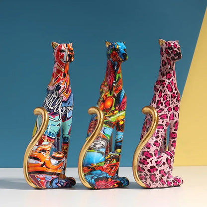 DecorBites™ Leopard Resin Sculpture - Home Office Decoration & Gift