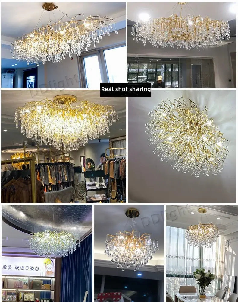 DecorBites™ Luxury Crystal Chandelier for Home Decor