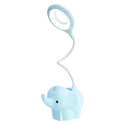 DecorBites™ Elephant LED Table Lamp: Three Color Temperature Adjustable Eye Protection Learning Light