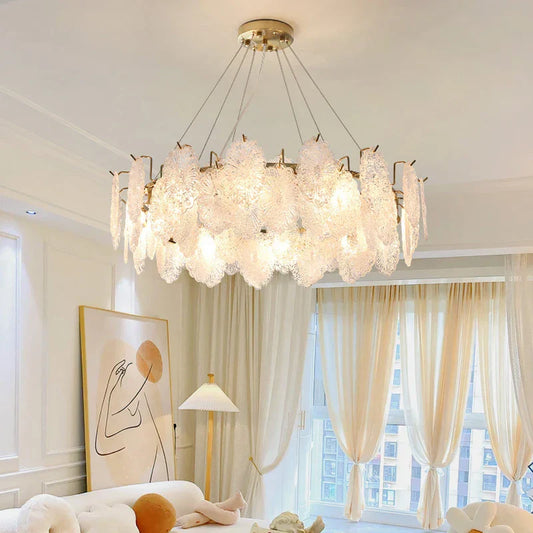 DecorBites™ Crystal Chandelier: Modern Luxury Master Bedroom French Light for Living Room