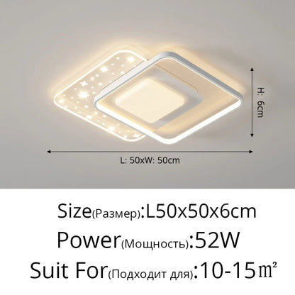 DecorBites™ LED Round Ceiling Light – Modern Nordic Indoor Lamp for Living Room, Bedroom, Dining Room