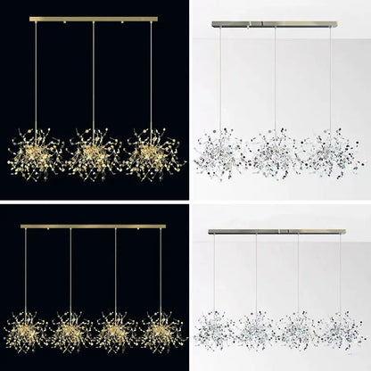 DecorBites™ Gold LED Ceiling Pendant Light Fixture for Home Decoration and Modern Living