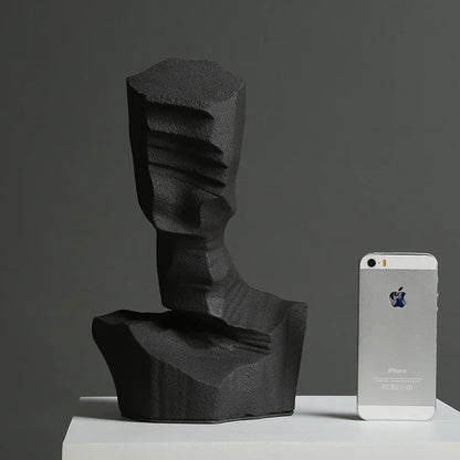 Decoración abstracta de resina DecorBites™ - Elegante escultura artística para oficina, sala de estar y escritorio