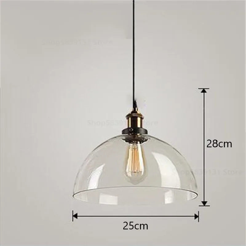 DecorBites™ Glass Ball Pendant Lights for Modern Dining Room, Kitchen, and Living Room