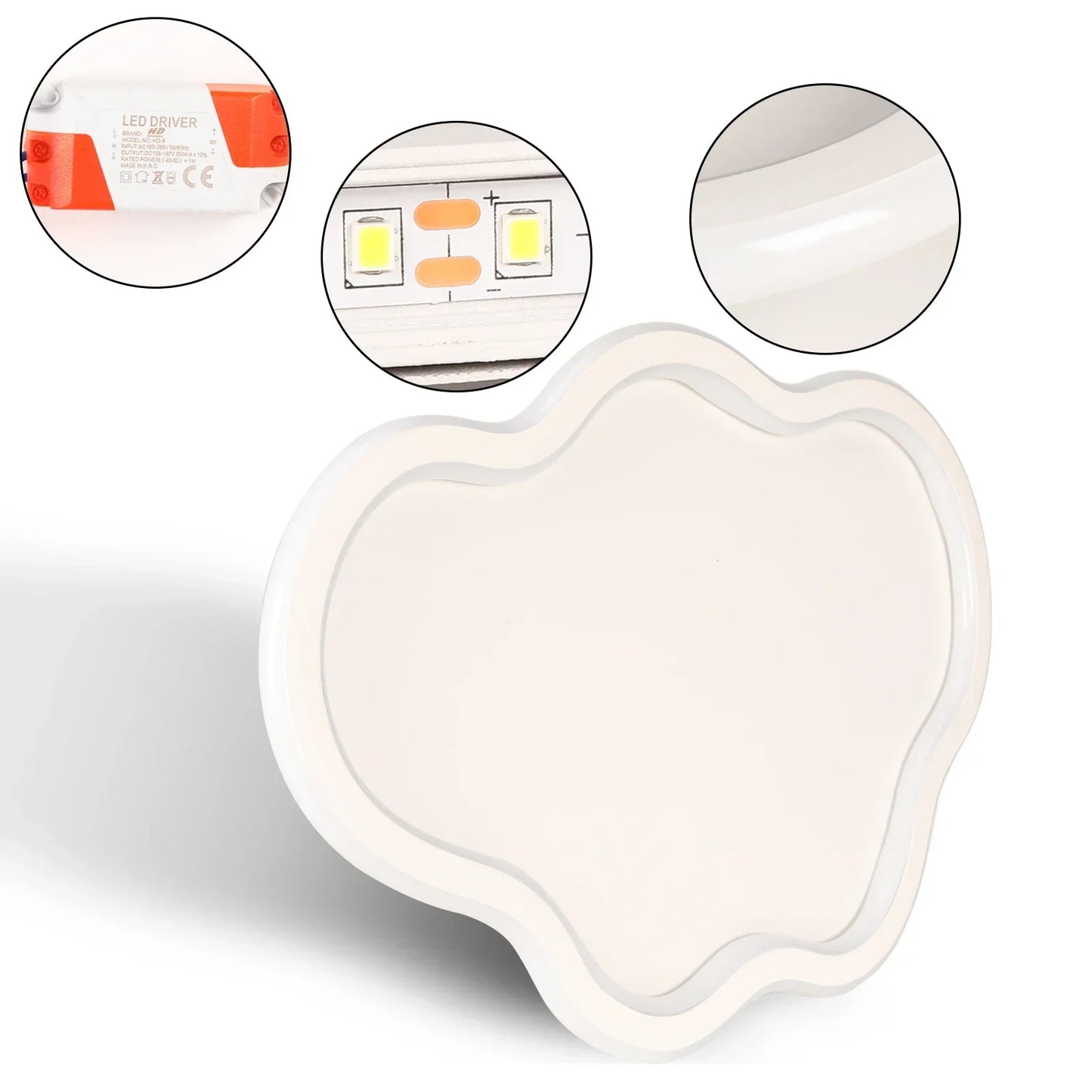 DecorBites™ Cloudy White Kids Ceiling Lamp for Creative Bedroom Lighting