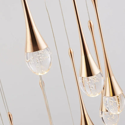 Lámparas colgantes DecorBites™ con forma de bola de burbujas de cristal para escaleras, comedor y sala de estar.