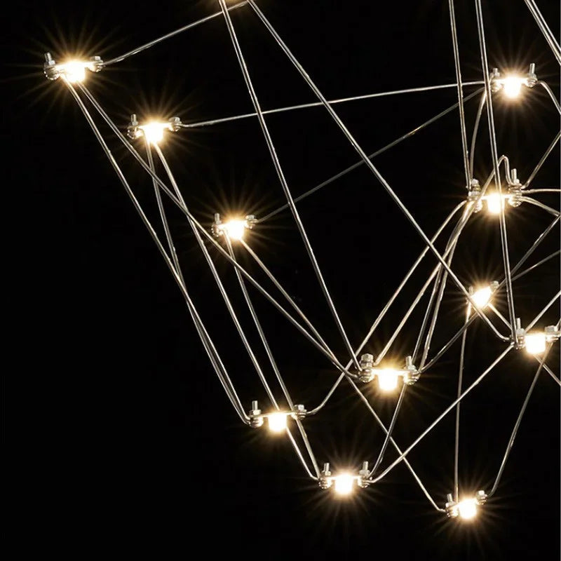 Lámpara colgante cúbica DecorBites™: Lámpara LED moderna y creativa para sala de estar y restaurante