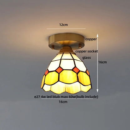 DecorBites™ Glass LED Ceiling Lamp Modern Copper Socket Ceiling Lights