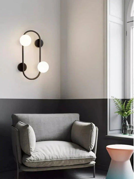 DecorBites™ Brass LED Wall Sconce Lamp for Bedroom, Living Room, Hotel - Modern Decorative Lighting