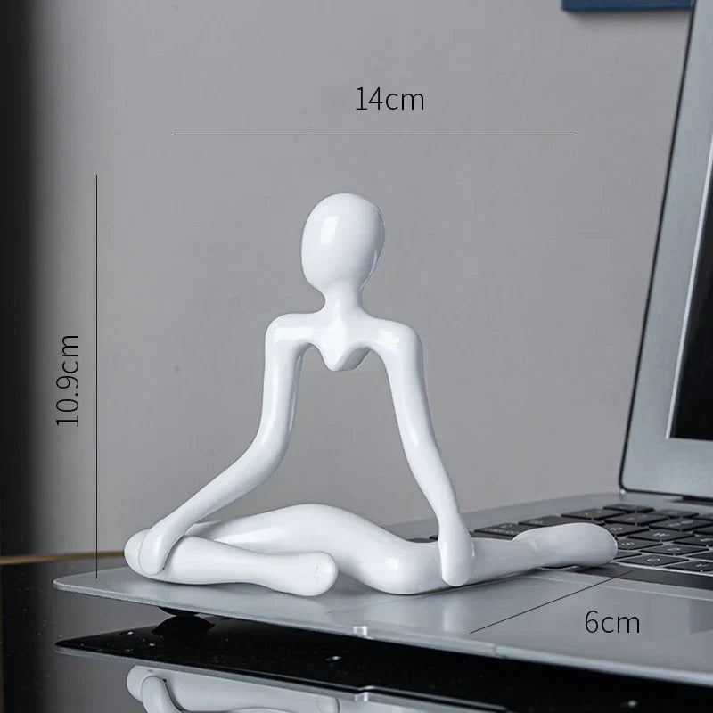 DecorBites™ Abstract Figures Ornament Sculpture for Home Office Decor