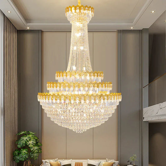 DecorBites™ Crystal Chandelier: Luxury European Living Room Main Light 2024 Elegant Design
