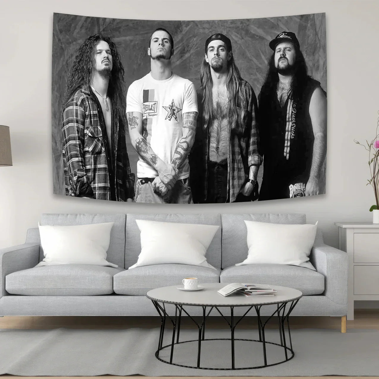 Decobites Panteras Band Fabric Tapestry Wall Decor Hippie Bohemian Dorm Banner