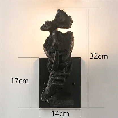 DecorBites™ Loft Face Wall Lamp Décor Salon Lights Retro LED Indoor Lighting