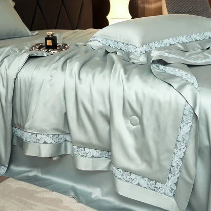 Decobites Hollow Lace Summer Bedding Set