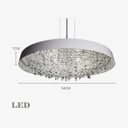 DecorBites™ Clear Crystal Pendant Light Chandelier for Living Room & Bedroom