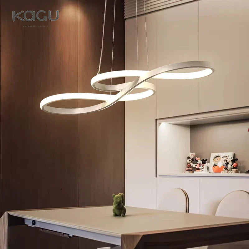 DecorBites™ Circle LED Chandelier: Nordic Minimalist Design for Living, Bedroom, Dining Room