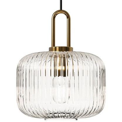 DecorBites™ Japanese Glass Pendant Light: Modern Nordic LED Hanging Lamp for Bedroom Home Décor