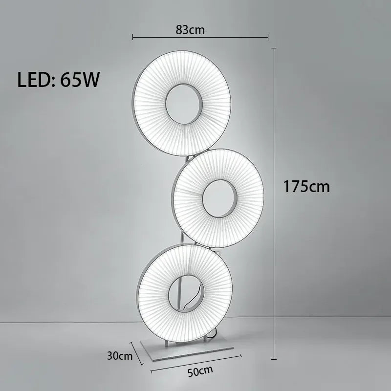 DecorBites™ Dix Iris Pendant Light Fabric Round Ring Aesthetics Art Decor Light