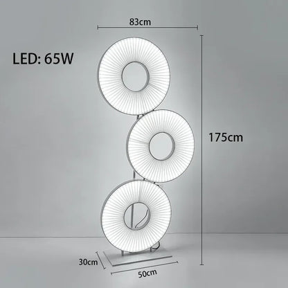 DecorBites™ Dix Iris Pendant Light Fabric Round Ring Aesthetics Art Decor Light