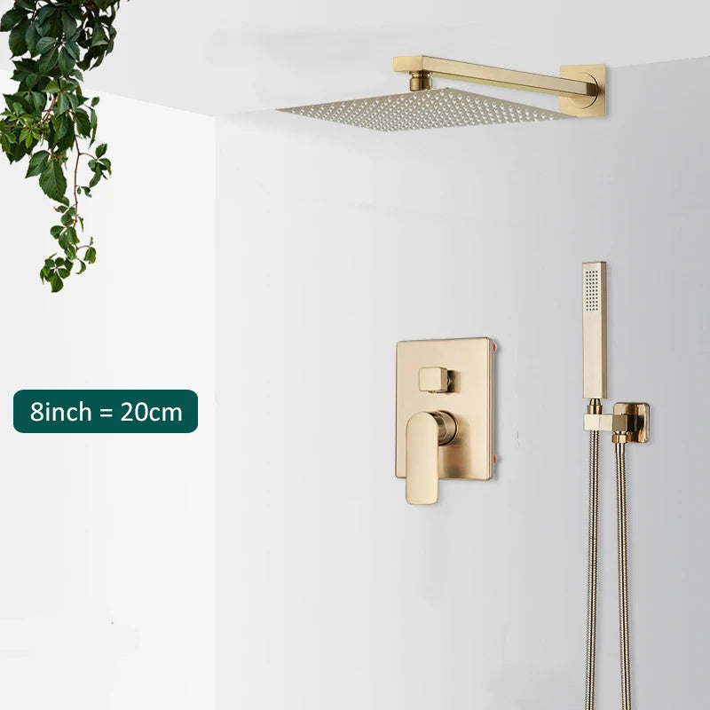 Gold Wall Shower System
