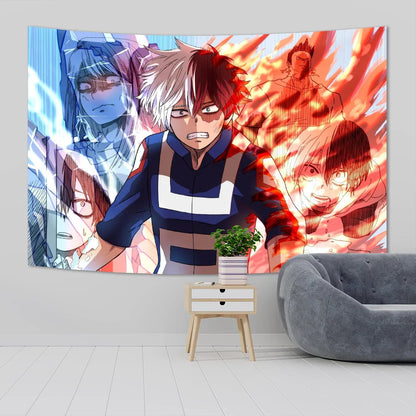 Decobites MHA Wall Tapestry Kawaii Room Decor Anime Art Poster Teen Bedroom Decoration