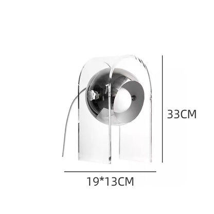 مصباح مكتبي LED أكريليك من DecorBites™ لغرفة النوم، وغرفة الدراسة، وغرفة المعيشة، والفندق، والديكور الداخلي