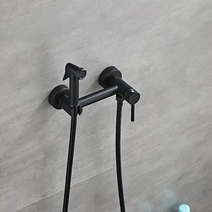 DecorBites™ Bathroom Bidet Faucet Set with Hot Cold Spray Gun Nozzle & Copper Hardware