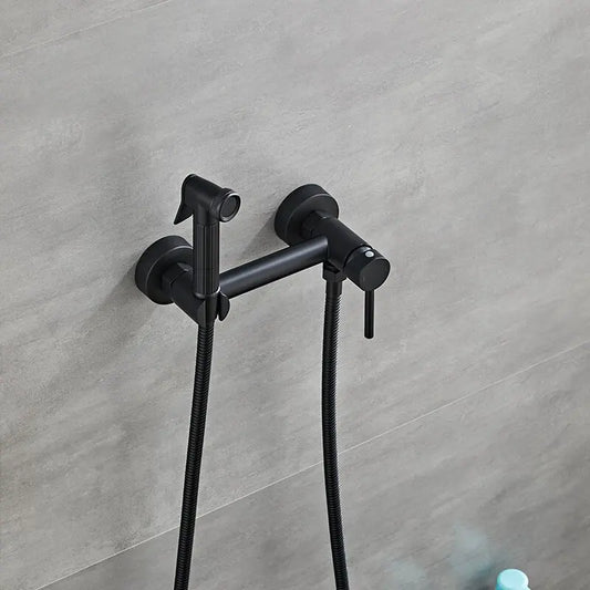 DecorBites™ Bathroom Bidet Faucet Set with Hot Cold Spray Gun Nozzle & Copper Hardware