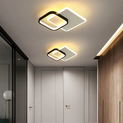 Lámpara de techo LED DecorBites™: Iluminación interior cuadrada y redonda, para dormitorio, recibidor, luz blanca neutra/fría/cálida
