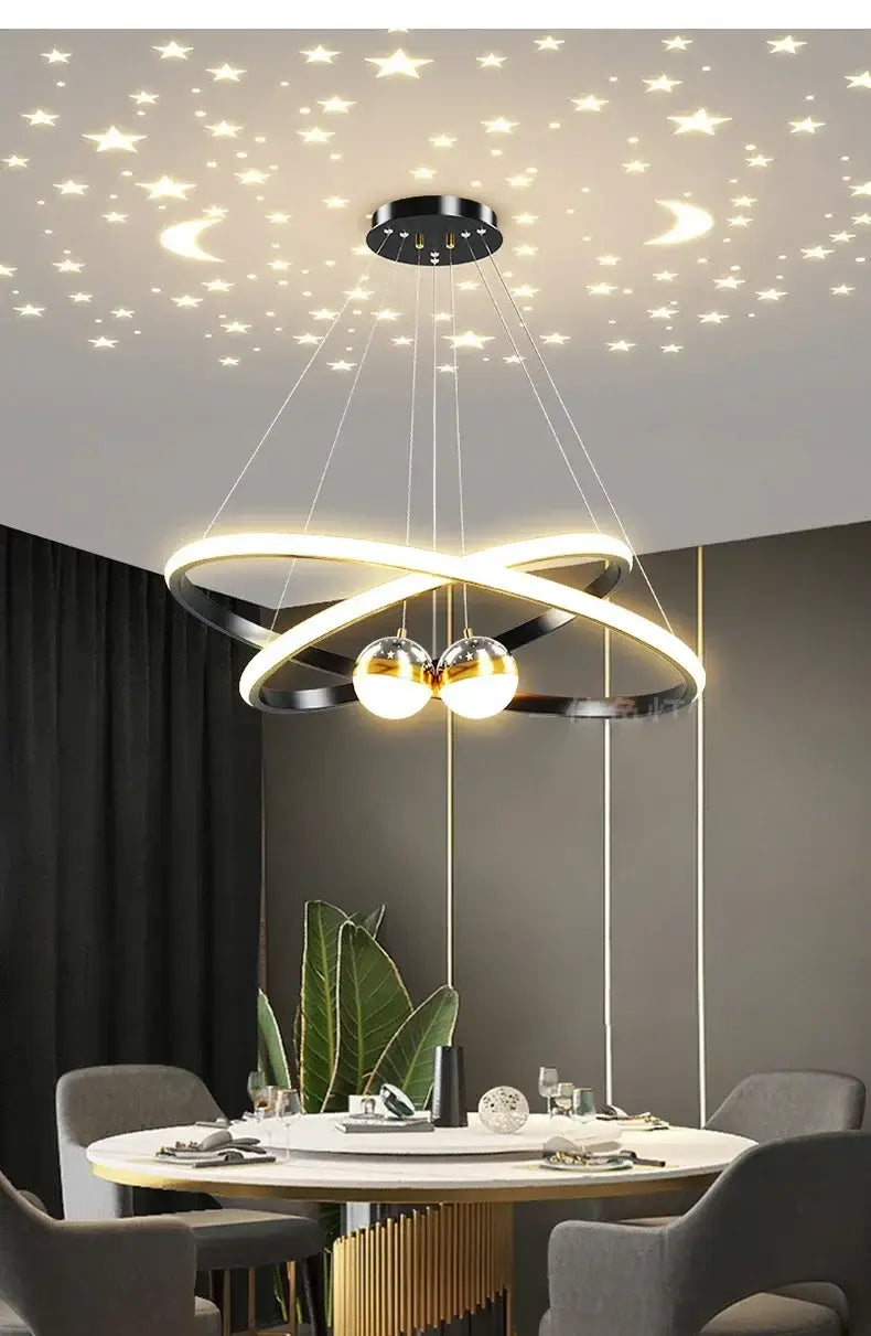 DecorBites™ Starry Sky LED Chandelier for Living Room