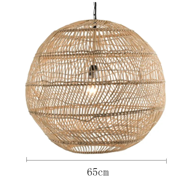 Handmade Chinese Style Rattan Pendant Light