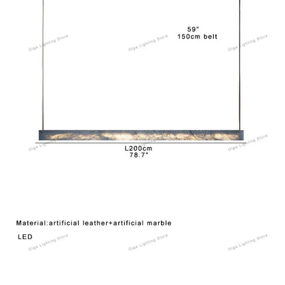 DecorBites™ 2025 Marble Design Pendant Light - Dimmable LED Office Bar Decor