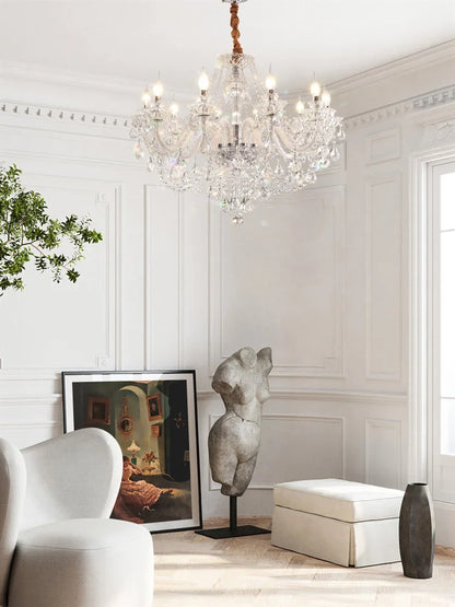 DecorBites™ Elegant LED Crystal Chandelier for Home Décor and Romantic Ambiance