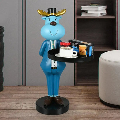 DecorBites™ Deer Landing Tray Ornament: Elegant Home Decor for Living Room, Entrance, or Housewarming Gift