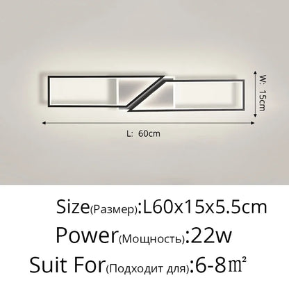 DecorBites™ LED Ceiling Light: Modern Fixture for Living Room, Kitchen & Hallway Lighting