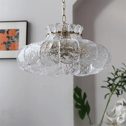 DecorBites™ Glass French Pendant Chandelier for Dining Room Bedroom Bar Decor
