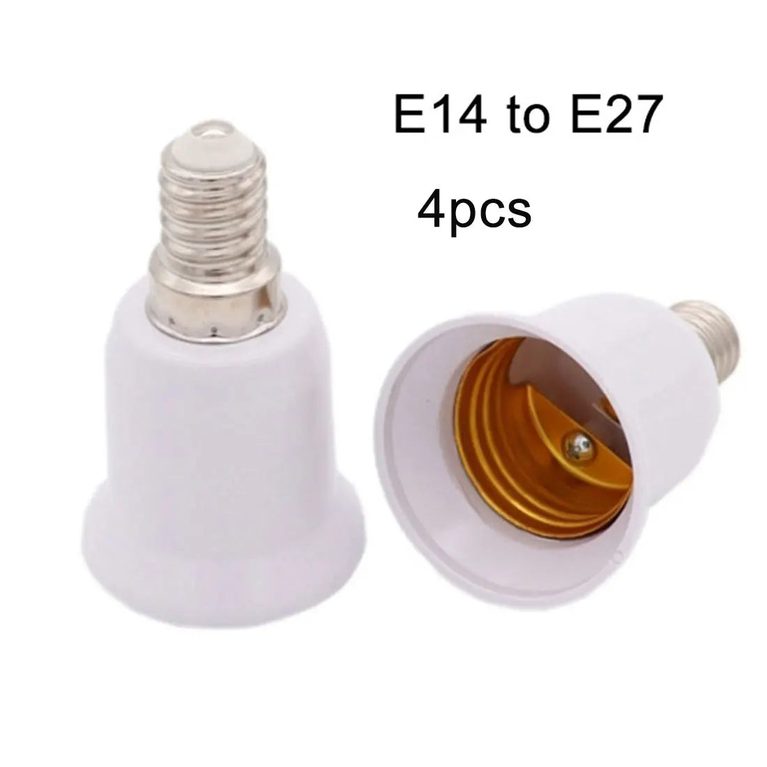 DecorBites™ 4pcs E14 to E26 E27 Adapter Converter for Chandelier Socket
