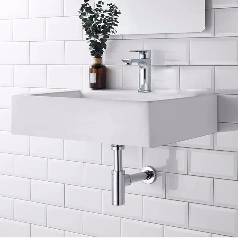 DecorBites™ Brass Round Bottle Trap Oil Rubbed Bronze WF-6920