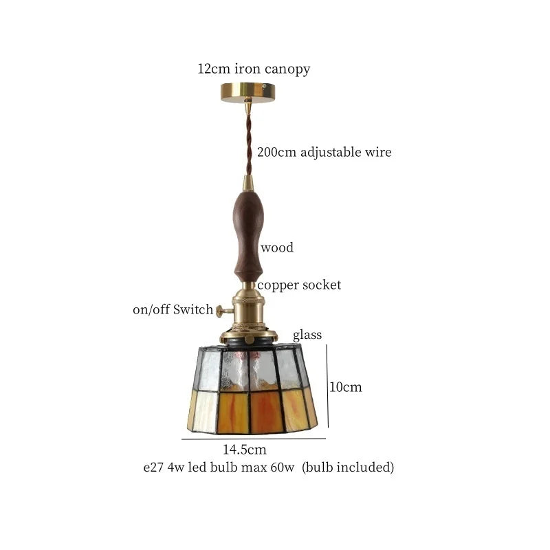 Decorbites™ Glas-LED-Hängeleuchte im japanischen Vintage-Stil für Zuhause und Bar