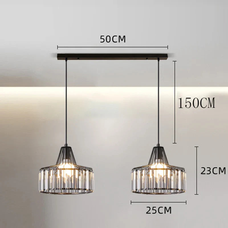 Matte Black LED Chandelier