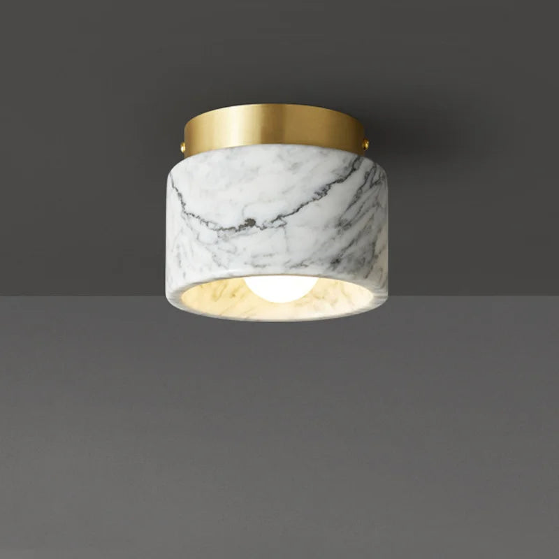 DecorBites™ Green White Marble Downlight for Luxe Living Spaces