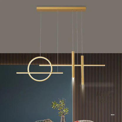 Lámpara colgante tipo araña LED negra DecorBites™ para el hogar, comedor, cocina o bar.